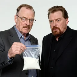 walter white showing a ziplock bag of meth to surprised stalin, 4k,photorealistic