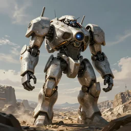 a concept art of a earth combat mech, artstation