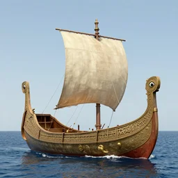 ancient greek roman trireme ship with eyes