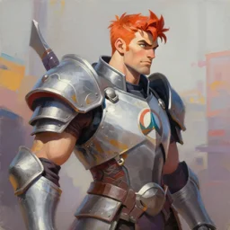 greg manchess portrait painting of partially armored vii from league of legends as overwatch character, medium shot, asymmetrical, profile picture, ambient occlusion, organic painting, sunny day, matte painting, bold shapes, hard edges, street art, trending on artstation, by huang guangjian, gil elvgren, ruan jia, greg rutkowski, gaston bussiere