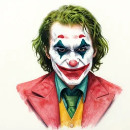 the joker airbrush drawing