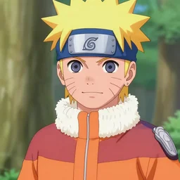 an anime character that looks like naruto, goku, luffy