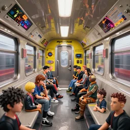 cyberpunk train wagon interior, design sheet, concept design, contrast, hot toys, kim jung gi, greg rutkowski, zabrocki, karlkka, jayison devadas, trending on artstation, 8 k, ultra wide angle, pincushion lens effect