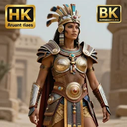 futuristic cyber aztec warrior, highly detailed, 4 k, hdr, smooth, sharp focus, high resolution, award - winning photo, illustrated by anne stokes, photorealistic