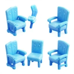 3 - d isometric frozen themed furniture for game, all 8 angles, zoomed out view myvmk, with detailed, clean, cartoon, pixar, disney, toon shader, arnold render, unreal engine, artgerm, artstation by miha rinne, white background