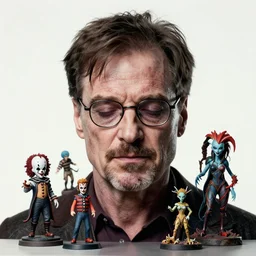 a hyper detailed full face portrait of walter white transforming into the king of strings, horror, sideshow figurines, diablo 4 lilith, by yusuke murata, by hiroya oku, by dorian cleavenger, by tom bagshaw, by zdzisław beksinski, trending on artstation