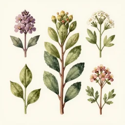 plant vintage botanical illustration style