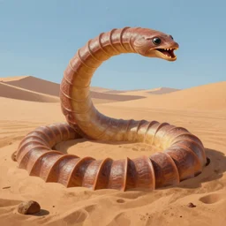 A beautiful matte painting of Sand Worm from Dune by Peter mohrbacher, trending on ArtStation