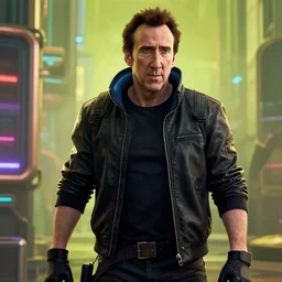 Nicolas Cage in Cyberpunk 2077