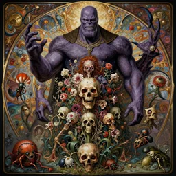 the platonic ideal of flowers, rotting, insects and praying of cletus kasady ultimate carnage thanos dementor wild hunt doctor manhattan chtulu nazgul mandelbulb mandala davinci, d & d, fantasy, ego death, intense, scary, decay, dmt, art by artgerm and greg rutkowski and alphonse mucha and giuseppe arcimboldo