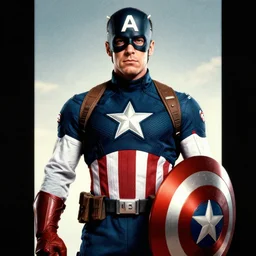 Film Poster of Jimmy Saville as Captain America