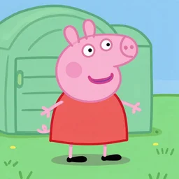 Peppa Pig in style of Zdzisław Beksiński