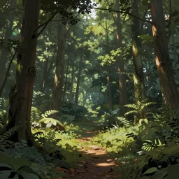 A clearing in a forest, digital art, very detailed, trending on artstation, 4K wallpaper