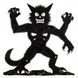 black _ and _ white _ dada _ artwork _ of _ the _ vicious golem _ from _ prague _ - n _ 7 _ - g