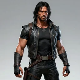 rambo exposed to radiation and became mutant. concept art, high detailed, fine art, trending on artstation, smooth draw, sharp focus, pixel art.