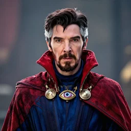 hdr photography an dr. strange with a third eye on his front. from avengers endgame ( 2 0 1 9 ), coherent portrait, intricate, elegant, highly detailed, digital photo, trending on artstation, hdr photo, smooth, sharp focus