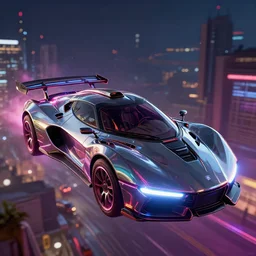 grand theft auto 7 cyberpunk sci - fi shiny floating futuristic hover vehicle with led underglow gameplay. vibrant night - time. sharpened. e 3 trailer footage. render. raytracing. global illumination. featured on artstation, behance. masterpiece. fantastic lighting. incredible scene. unbelievable art. overwhelming talent. digital art by james gurney. rule of thirds.