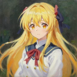 beautiful marisa kirisame, touhou girl, oil on canvas