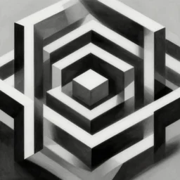 synthwave dream relativity by M.C. Escher