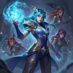 lulu league of legends wild rift hero champions arcane magic digital painting bioluminance alena aenami artworks in 4 k design by lois van baarle by sung choi by john kirby artgerm style pascal blanche and magali villeneuve mage fighter assassin