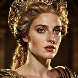fatally beautiful face helen of Troy, dynamic lighting, cinematic, establishing shot, extremely high detail, shining, photo realistic, cinematic lighting, intricate line drawings, 8k resolution