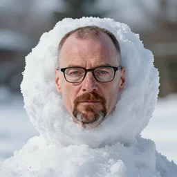 walter white's face on a snowball!!!!!, hyperdetailed, artstation, cgsociety, 8 k