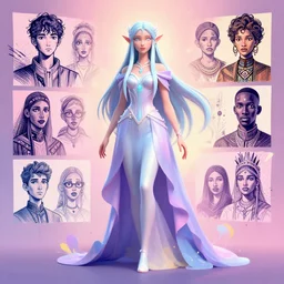 character design, a dreamy otherworldly 3 d render of arcanist, pixiv fanbox, dramatic lighting, maximalist pastel color palette, splatter paint, pixar and disney exploded - view drawing, graphic novel by fiona staples and dustin nguyen, peter elson, alan bean, wangechi mutu, clean cel shaded vector art, trending on artstation