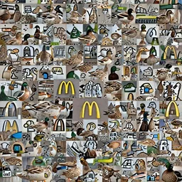 ducks spotted in mcdonald's, professional photograph. ISO 300, depth of field