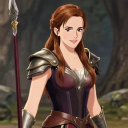 emma watson as a anime warrior queen