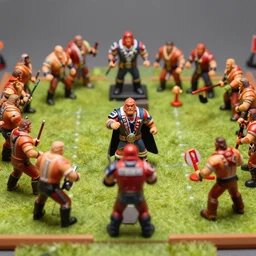 realistic photo of human blitzer from blood bowl