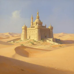 a big castle in the middle of a desert desert desert desert desert desert desert desert desert desert desert desert by thomas kinkade