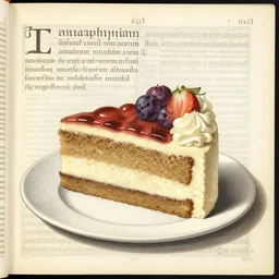 delicious cake, scan of codex seraphinianus