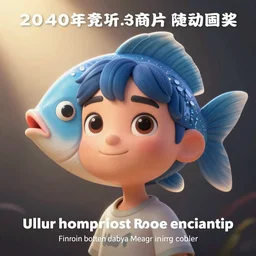 Cartoon picture of a person with the head of a fish