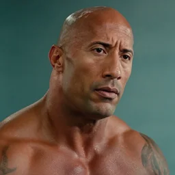 film still close up shot of dwayne johnson in the movie jaws. photographic, photography