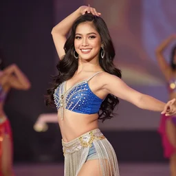 magandang dalagang pinay na nagsasayaw