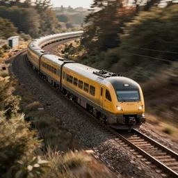 a train!!!!!!!!!! on its qualifying lap, on a racetrack