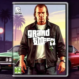 Ted Kaczynski in Grand Theft Auto 5 cover art, epic, 4k resolution, extremely detailed, very sharp, artstation, digital art, vibrant,