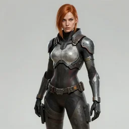 concept art of adam jensen as a female by sebastien larroude
