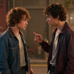 and i'd get him to swap our places,, stranger things, cinematic, photorealistic, artstation, highly detailed, volumetric lighting