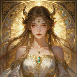 beautiful female elven oracle, soft light, close portrait, anime!!, fantasy, ultra detailed, symmetry, intricate, dynamic lighting, hyperrealism, digital art, digital painting, artstation, wlop, sharp focus, illustration, art by artgerm and greg rutkowski and alphonse mucha, 8 k