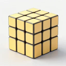 a Rubik's cube made out of cheese