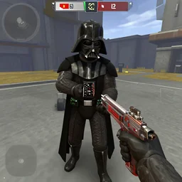Gameplay screenshot of Darth Vader in gmod, garry's mod, source engine