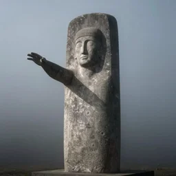 arm reaching out of thick fog, stelae, smooth surface, zdzislaw beksinski