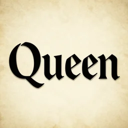 epic text in queen font