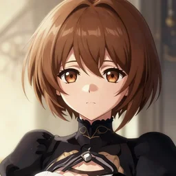Closeup of Kongou from Kantai Collection with brown hair as 2B nier automata, cute, intricate, elegant, highly detailed, digital painting, HDR, concept art, illustration,Anime wallaper , trending on Artstation, Unreal Engine 4k, cinematic wallpaper