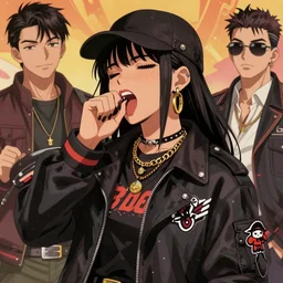 a ultradetailed beautiful panting of a stylish girl in a gangsta clothing, by conrad roset, greg rutkowski and makoto shinkai, trending on artstation