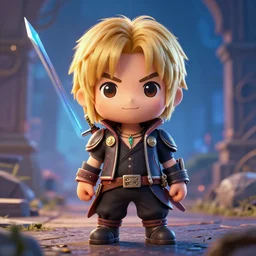 cute dwayne the rock johnson in sword art online movie poster raytracing