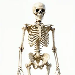 a skeleton in the style of the metal gear solid 3 : snake eater cover art