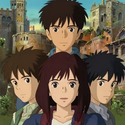 a film still portrait of katrina bennett from suits, finely detailed features, closeup at the faces, perfect art, at an ancient city, gapmoe yandere grimdark, trending on pixiv fanbox, painted by greg rutkowski makoto shinkai takashi takeuchi studio ghibli, akihiko yoshida