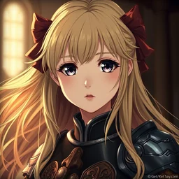 baroque oil painting of japanese ln illustration anime key visual headon portrait | young girl black military uniform crusader armour with flowing blonde hair | symmetrical perfect face finely detailed wistful gaze | lotr dynamic studio highlights sharp contrast stunning bokeh post processing gapmoe kuudere trending pixiv fanbox | by greg rutkowski makoto shinkai takashi takeuchi studio ghibli